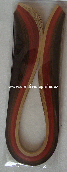 pap.proužky 0.6x44,5cm bal.100ks Brown